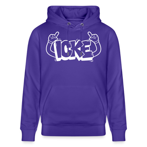 ICKE-Unisex Bio-Hoodie mit Berliner Schnauze - Purple Love 