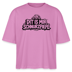 Berliner Bär-DIT IS MIR SCHNURZPIEPE-Frauen Boxy Bio-T-Shirt - Pink