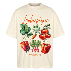 Berliner LAUBENPIEPER-Oversized Unisex Bio T-Shirt - Natur