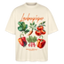 Berliner LAUBENPIEPER-Oversized Unisex Bio T-Shirt - Natur