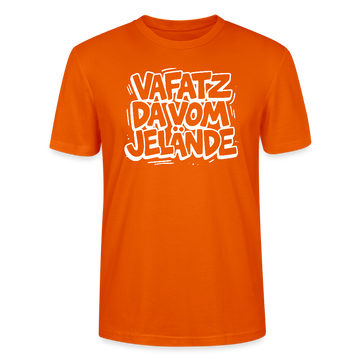 VAFATZ DA VOM JELÄNDE-Unisex T-Shirt Bio-Berliner Schnauze - Tieforange
