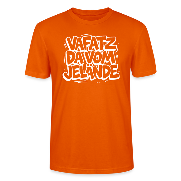 VAFATZ DA VOM JELÄNDE-Unisex T-Shirt Bio-Berliner Schnauze - Tieforange