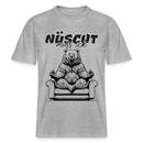 NÜSCHT MUSS ICK-Relaxed Fit Unisex Bio-T-Shirt - Grau meliert