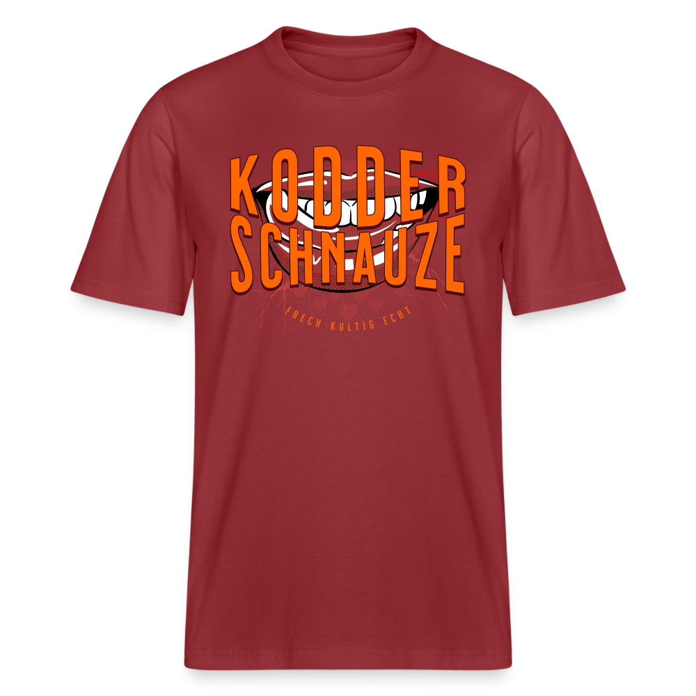 KODDERSCHNAUZE - Relaxed Fit Unisex Bio-T-Shirt - Erdrot