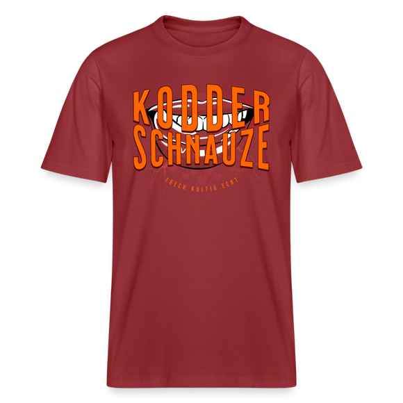 KODDERSCHNAUZE - Relaxed Fit Unisex Bio-T-Shirt - Erdrot