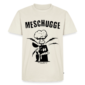 MESCHUGGE-Männer Premium T-Shirt - Naturweiß