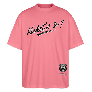 KIEKST'N SO?-Oversized Unisex Bio T-Shirt - Pink 