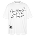 NACHTIGALL ICK HÖR DIR TRAPSEN-Oversized Unisex Bio T-Shirt - Weiß