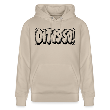 Berlin Hoodie „DIT IS SO!“ – Unisex Bio-Hoodie mit Berliner Schnauze - Beige