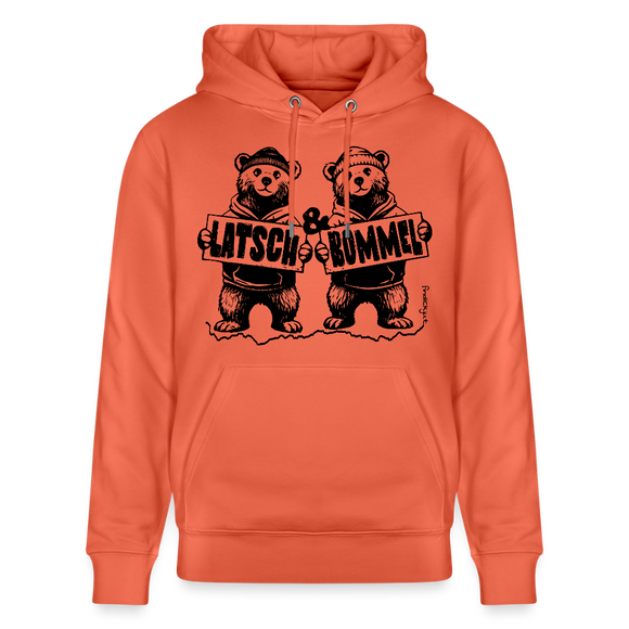 LATSCH & BOMMEL-Unisex Bio-Hoodie - Hellrot