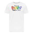 LIEBE IS BUNT-Männer Premium Bio T-Shirt - Weiß