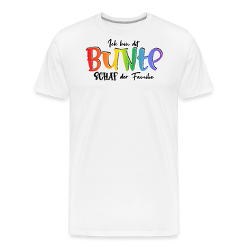 LIEBE IS BUNT-Männer Premium Bio T-Shirt - Weiß