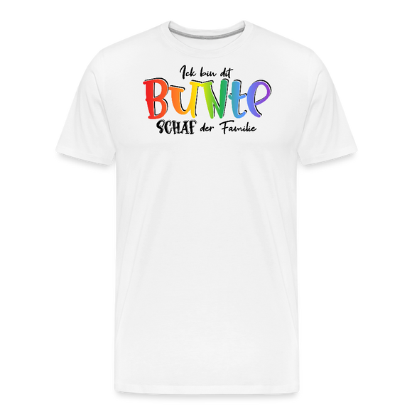 LIEBE IS BUNT-Männer Premium Bio T-Shirt - Weiß
