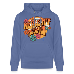 BERLINER RETRO-NÜSCHT MUSS ICK-Unisex Bio-Hoodie - Blau