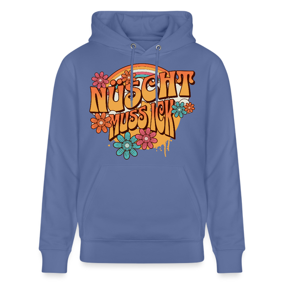 BERLINER RETRO-NÜSCHT MUSS ICK-Unisex Bio-Hoodie - Blau