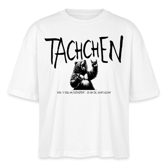 TACHCHEN BERLINER - Frauen Boxy Bio-T-Shirt - Weiß