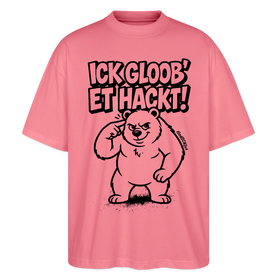 Berlin Shirt-ICK GLOOB ET HACKT-Oversized Unisex Bio T-Shirt - Pink 