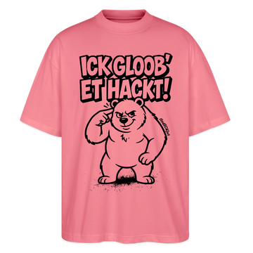 Berlin Shirt-ICK GLOOB ET HACKT-Oversized Unisex Bio T-Shirt - Pink 