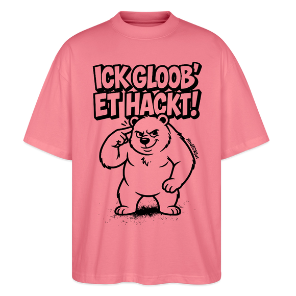 Berlin Shirt-ICK GLOOB ET HACKT-Oversized Unisex Bio T-Shirt - Pink 
