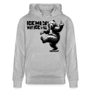 ICK MACH WAT ICK WILL-Unisex Bio-Hoodie IV - Grau meliert