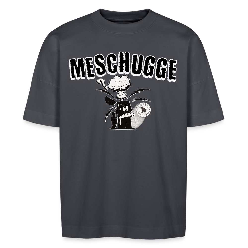 MESCHUGGE - Unisex Oversize Bio-T-Shirt - Indigoblau