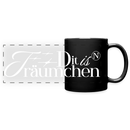 Dit is n TRÄUMCHEN-Panoramatasse mit charmanter Berliner Schnauze-farbig - Schwarz