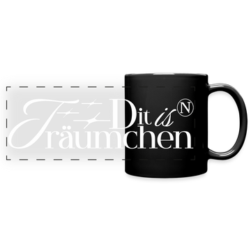 Dit is n TRÄUMCHEN-Panoramatasse mit charmanter Berliner Schnauze-farbig - Schwarz