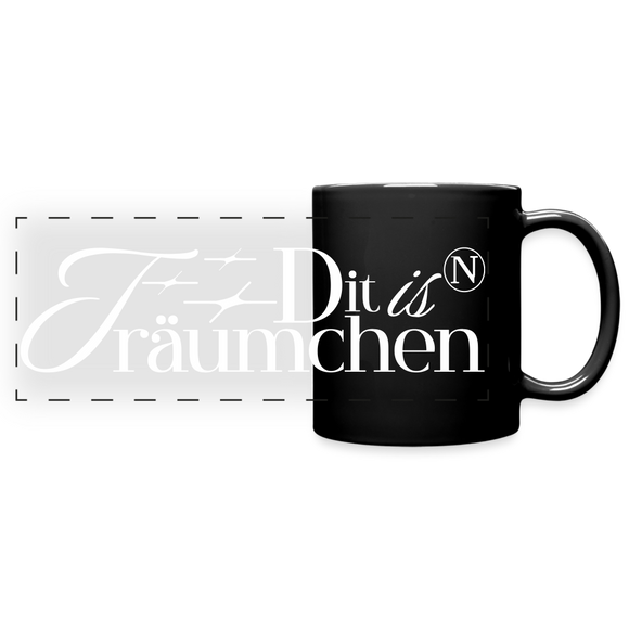 Dit is n TRÄUMCHEN-Panoramatasse mit charmanter Berliner Schnauze-farbig - Schwarz