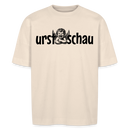 URST SCHAU -Brustprint auf Berlinerische- Unisex Oversize Bio-T-Shirt - Naturweiß