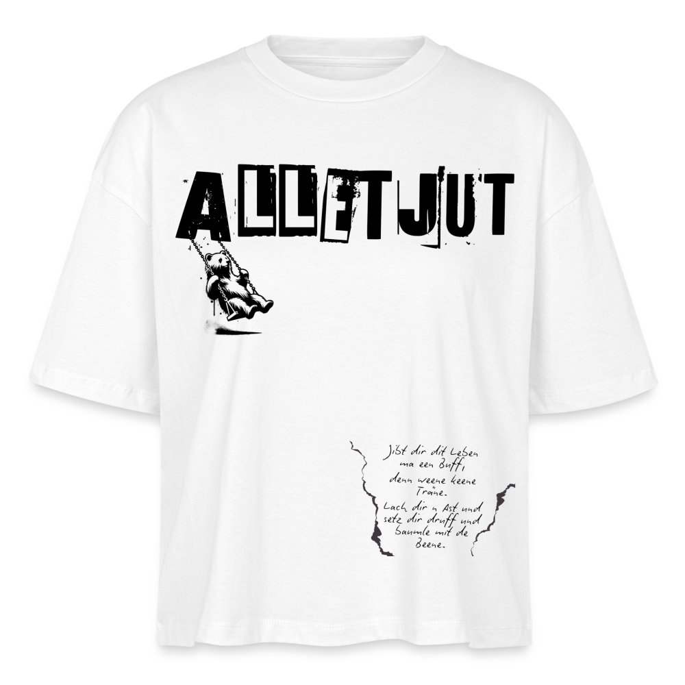 ALLET JUT-Frauen Boxy Bio-T-Shirt - Weiß