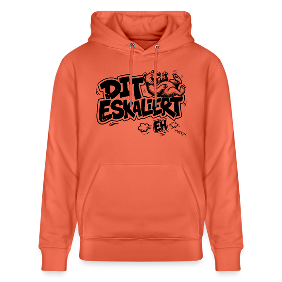 Berliner Schnauze-Unisex Bio-Hoodie-DIT ESKALIERT EH - Hellrot
