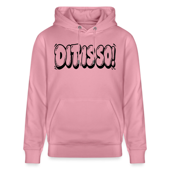 Berlin Hoodie „DIT IS SO!“ – Unisex Bio-Hoodie mit Berliner Schnauze - Lila Traum
