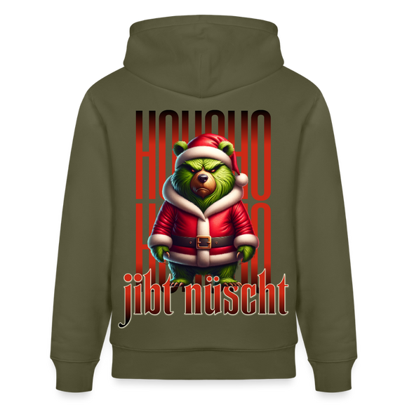 JIBT NÜSCHT - Unisex Bio-Hoodie - Khaki Grün