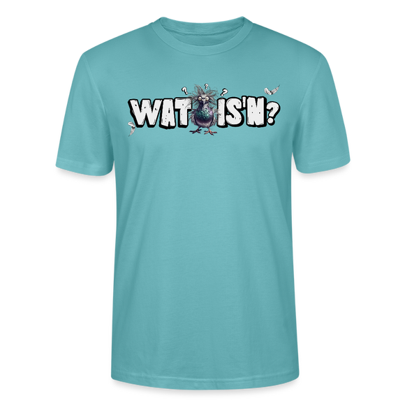 WAT IS'N?-Unisex T-Shirt BIO - Pastelltürkis