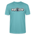 WAT IS'N?-Unisex T-Shirt BIO - Pastelltürkis