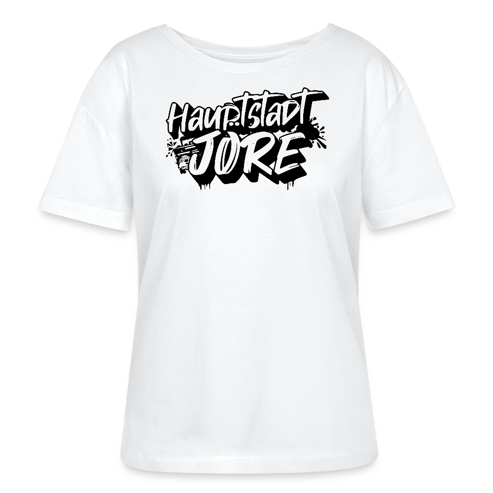 Berlin Shirt-HAUPTSTADTJÖRE-Rundhals Frauen Bio-T-Shirt - Weiß