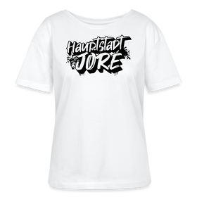 Berlin Shirt-HAUPTSTADTJÖRE-Rundhals Frauen Bio-T-Shirt - Weiß