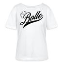 ICK FREU MA WIE BOLLE-Rundhals Frauen Bio-T-Shirt II - Weiß