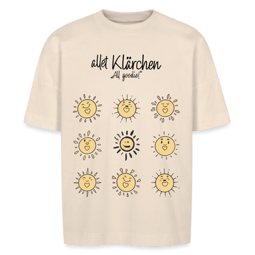 allet KLÄRCHEN-Unisex Oversize Bio-T-Shirt - Naturweiß