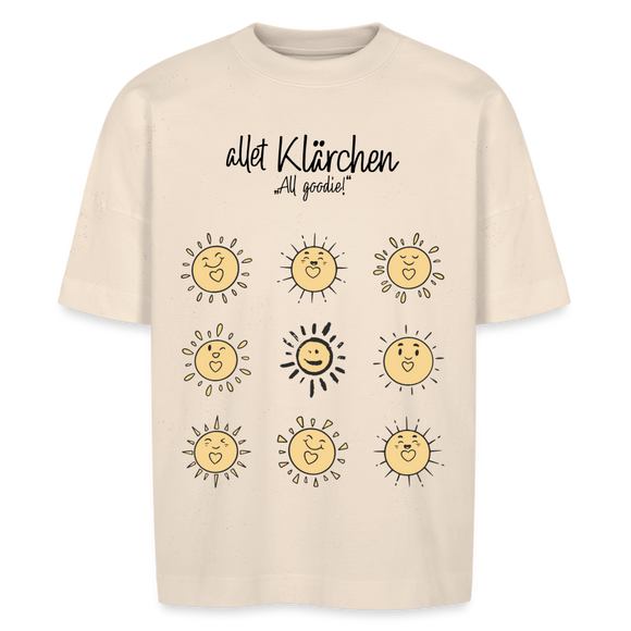 allet KLÄRCHEN-Unisex Oversize Bio-T-Shirt - Naturweiß