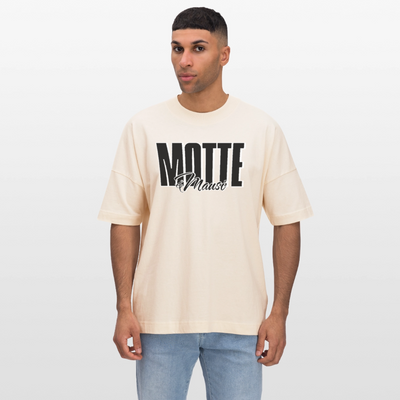 MOTTE UND MAUSI-Oversized Unisex Bio T-Shirt - Weißgrau