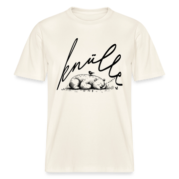 KNÜLLE - Relaxed Fit Unisex Bio-T-Shirt - Naturweiß 