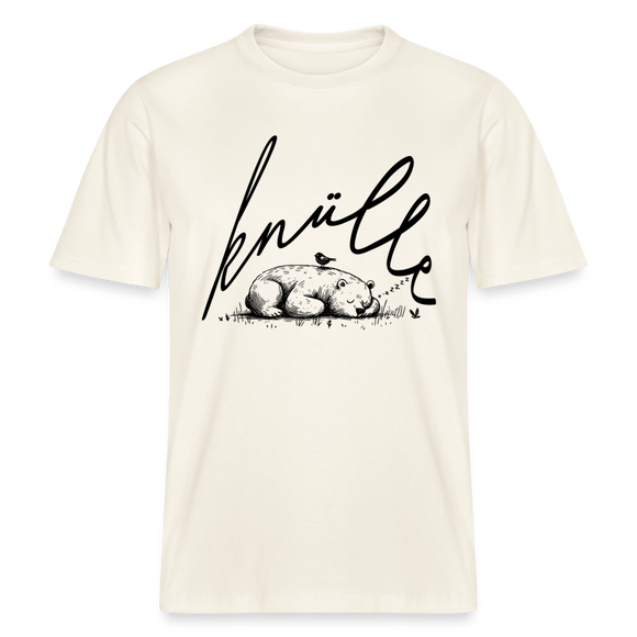 KNÜLLE - Relaxed Fit Unisex Bio-T-Shirt - Naturweiß 