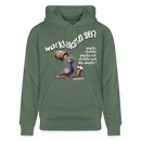 WAT KIEKSTN SO?-Unisex Bio-Hoodie II - Tanngrün