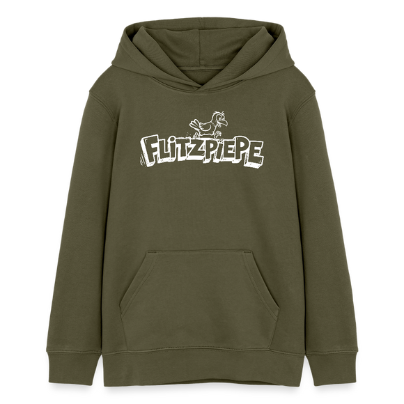 FLITZPIEPE-Teenager Bio-Hoodie - Khaki