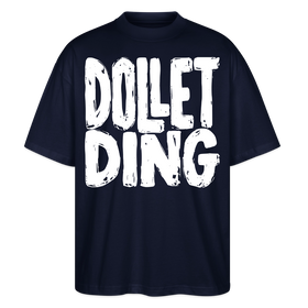 DOLLET DING-Dit Berlin Shirt mit Kodderschnauze-Oversized Unisex Bio - Navy