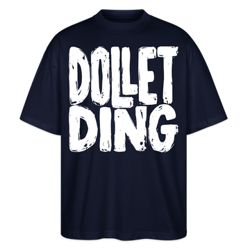 DOLLET DING-Dit Berlin Shirt mit Kodderschnauze-Oversized Unisex Bio - Navy