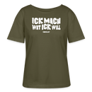 ICK MACH WAT ICK WILL-Rundhals Frauen Bio-T-Shirt - Khaki