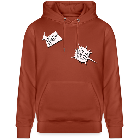 WATN? NÜSCHT!-Unisex Bio-Hoodie - Terrakotta