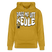 PASS MA UFF KEULE-Unisex Bio-Hoodie II - Ocker